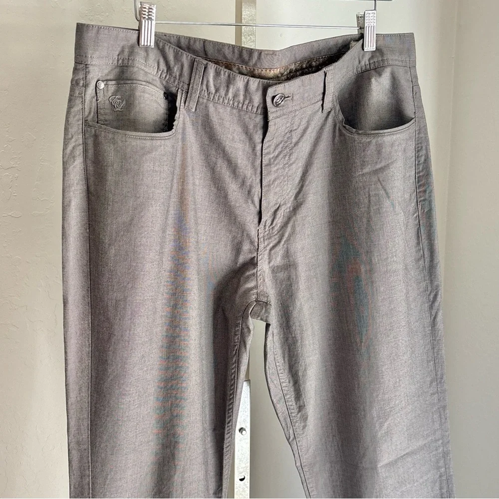 English Laundry “Brixton” Men’s Gray Straight Leg Cotton Blend Pants, 36x32